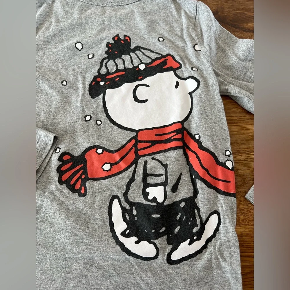 GAP Kids PEANUTS Size Medium Long Sleeve Graphic Shirt